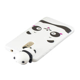 For XIAOMI Redmi NOTE 4X/NOTE 4 3D Cute Coloured Painted Animal TPU Anti-scratch Non-slip Protective Cover Back Case white