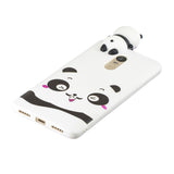 For XIAOMI Redmi NOTE 4X/NOTE 4 3D Cute Coloured Painted Animal TPU Anti-scratch Non-slip Protective Cover Back Case white