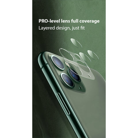 2pcs Camera Lens Film Screen Protector Glass Rear Lens Protective Glass Film for 11 Pro Max 11 11 Pro Two-piece - flexible full cover - lens film_iPhone11-6.1 inch