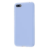 For HUAWEI Y5 2018/2019 TPU Phone Case Simple Profile Delicate Finish Cellphone Cover Full Body Protection Taro purple