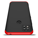For Redmi 9C Mobile Phone Cover 360 Degree Full Protection Phone Case Red black red