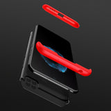 For Redmi 9C Mobile Phone Cover 360 Degree Full Protection Phone Case Red black red