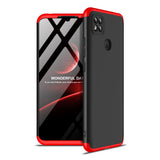 For Redmi 9C Mobile Phone Cover 360 Degree Full Protection Phone Case Red black red