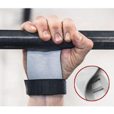 Hand Grip Synthetic Leather Gymnastics Palm Guard Protectors Glove Pull Up Bar Weight Lifting Glove M grey