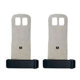 Hand Grip Synthetic Leather Gymnastics Palm Guard Protectors Glove Pull Up Bar Weight Lifting Glove M grey