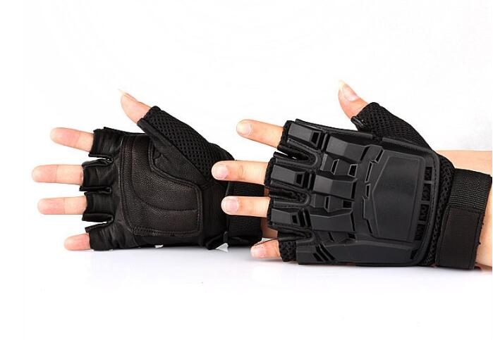 Military Airsoft Paintball Police Tactical Gloves Half Finger Protect Armed Gloves M