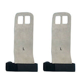 Hand Grip Synthetic Leather Gymnastics Palm Guard Protectors Glove Pull Up Bar Weight Lifting Glove L gray