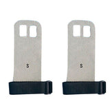 Hand Grip Synthetic Leather Gymnastics Palm Guard Protectors Glove Pull Up Bar Weight Lifting Glove S gray