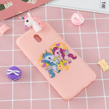 For Redmi 8/8A/5/Note 8T Mobile Phone Case Cute Cellphone Shell Soft TPU Cover with Cartoon Pig Duck Bear Kitten Lovely Pattern Pink