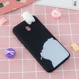 For Redmi 8/8A/5/Note 8T Mobile Phone Case Cute Cellphone Shell Soft TPU Cover with Cartoon Pig Duck Bear Kitten Lovely Pattern Black