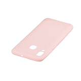 For HUAWEI Y9 2019 Lovely Candy Color Matte TPU Anti-scratch Non-slip Protective Cover Back Case Light pink