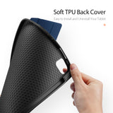 DUX DUCIS for iPad Pro 12.9 2020 Fall Resistant Smart Stay Cover Leather Protective Case with Pen Holder  blue