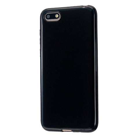 For HUAWEI Y5 2018/2019 TPU Phone Case Simple Profile Delicate Finish Cellphone Cover Full Body Protection Bright black