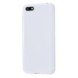 For HUAWEI Y5 2018/2019 TPU Phone Case Simple Profile Delicate Finish Cellphone Cover Full Body Protection Milk white