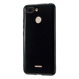 For Redmi 6/6A/6 Pro Cellphone Case Simple Profile Soft TPU Ultra Light Anti-Scratch Phone Cover Bright black
