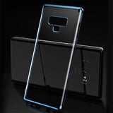 For Samsung Galaxy Note 9 Shockproof Plating Hybrid Clear Slim Bumper Case Cover