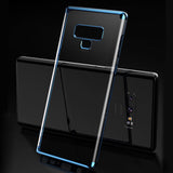 For Samsung Galaxy Note 9 Shockproof Plating Hybrid Clear Slim Bumper Case Cover