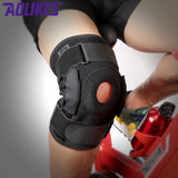 Outdoor Adjustable Knee Support Pad Brace Protector Patella Knee Support Arthritis Knee Joint Leg Compression Sleeve free size