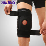 Outdoor Adjustable Knee Support Pad Brace Protector Patella Knee Support Arthritis Knee Joint Leg Compression Sleeve free size