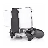 Mobile Phone Gaming Holder Clamp Handle Bracket for PS4 DualShock 4 Game Controller Gamepad Adjustable Clip black