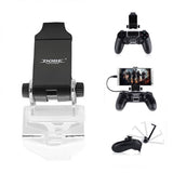 Mobile Phone Gaming Holder Clamp Handle Bracket for PS4 DualShock 4 Game Controller Gamepad Adjustable Clip black
