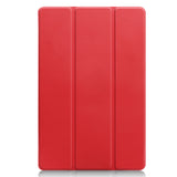 For Samsung Tab S5E 10.5 T720 Ultra-thin PU Leather Bracket Tri-fold Protective Case with Sleep Function gray