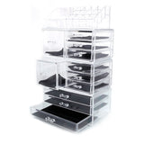SF-1122-10 4Pcs / Set Plastic Cosmetics Storage Rack Transparent **