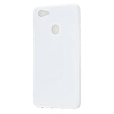 For OPPO F5/F7 Cellphone Cover Soft TPU Mobile Phone Case Screen Protector with Shock Absorption Technology Milk white