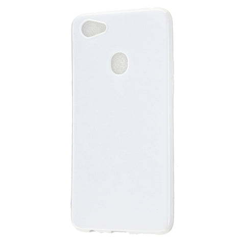 For OPPO F5/F7 Cellphone Cover Soft TPU Mobile Phone Case Screen Protector with Shock Absorption Technology Milk white