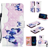 For Samsung J2 pro 2018 3D Coloured Painted PU Magnetic Clasp Wallet Phone Case with Bracket Lanyard Jingle cat