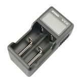 XTAR VC2 USB Li-ion Battery LCD Charger for 3.7V 10440 18650 26650 Batteries black