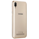 DOOGEE X90 Cellphone 6.1inch 19:9 Waterdrop LTPS Screen Smartphone Quad Core CPU 1GB RAM+16GB ROM 3400mAh Battery Dual SIM Cards 8MP+5MP Camera Android 8.1 OS  Black_Russian version