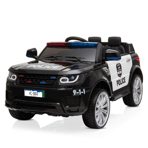12V Kids Police Ride On Car Electric Cars 2.4G Remote Control, LED Flashing Light, Music & Horn **