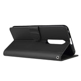 For OPPO F11 Wallet-type PU Leather Protective Phone Case with Buckle & 3 Card Position black