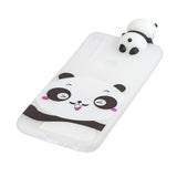 For Redmi 8/8A/5/Note 8T Mobile Phone Case Cute Cellphone Shell Soft TPU Cover with Cartoon Pig Duck Bear Kitten Lovely Pattern White
