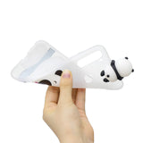 For Redmi 8/8A/5/Note 8T Mobile Phone Case Cute Cellphone Shell Soft TPU Cover with Cartoon Pig Duck Bear Kitten Lovely Pattern White