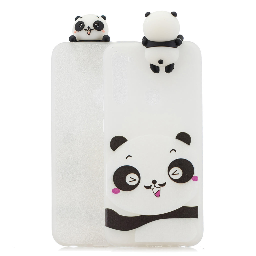 For Redmi 8/8A/5/Note 8T Mobile Phone Case Cute Cellphone Shell Soft TPU Cover with Cartoon Pig Duck Bear Kitten Lovely Pattern White
