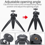 Phone Tripod Swivel Ball Head Tripod Mount for Photography Video Shooting black