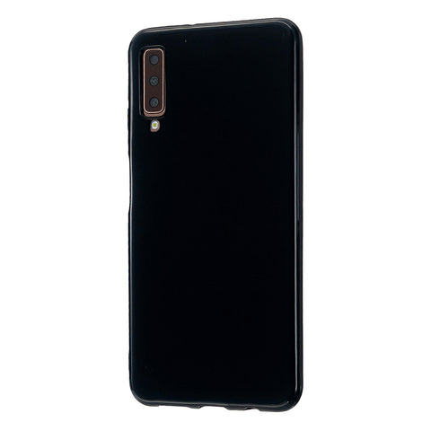 For Samsung A7 2018/A920 Smartphone Case Soft TPU Precise Cutouts Anti-slip Overal Protection Cellphone Cover  Bright black
