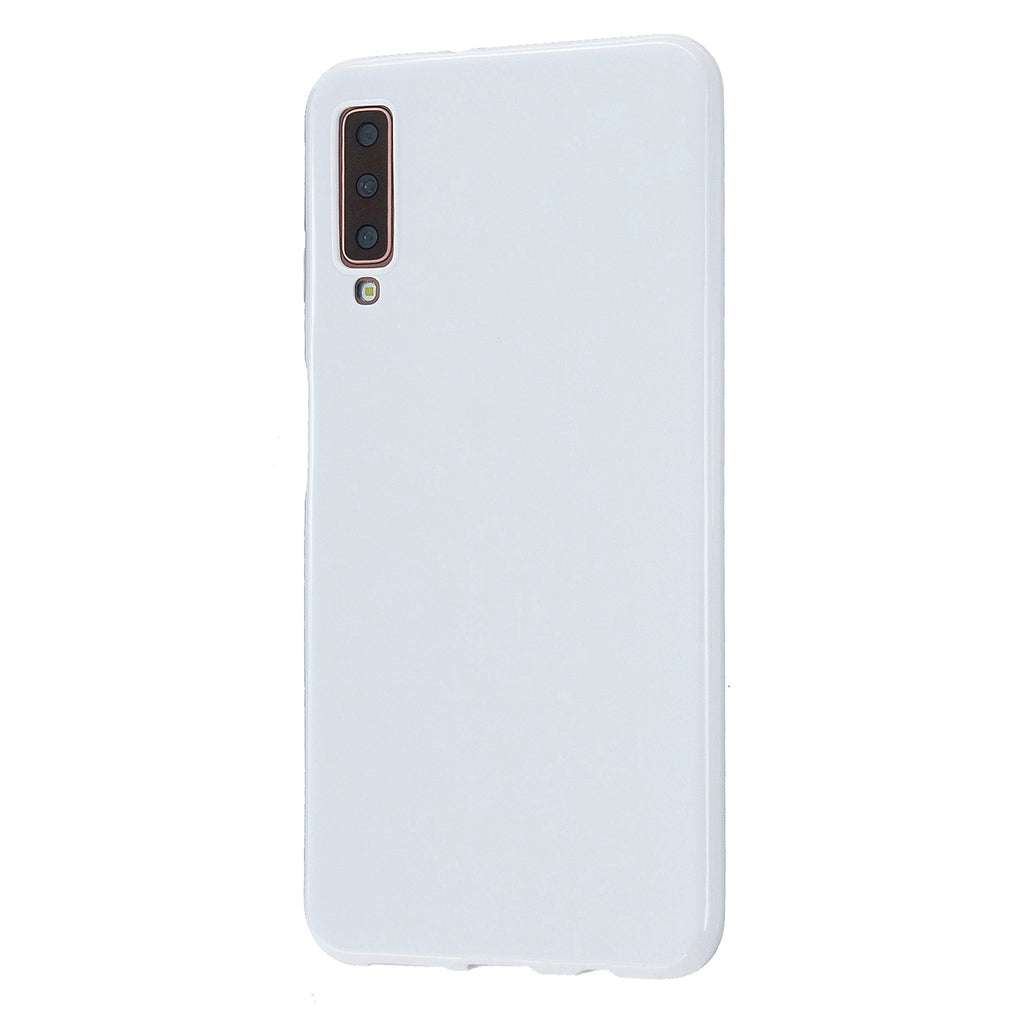For Samsung A7 2018/A920 Smartphone Case Soft TPU Precise Cutouts Anti-slip Overal Protection Cellphone Cover  Milk white