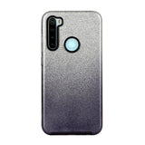 For OPPO Realme 5/Realme 5 Pro/A5 2020/A9 2020/A52/A92 Phone Case Gradient Color Glitter Powder Phone Cover with Airbag Bracket black
