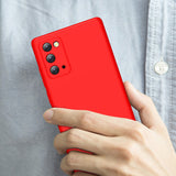 For Samsung Note 20/Note 20 Ultra/M31S Mobile Phone Cover 360 Degree Full Protection Phone Case red