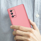 For Samsung Note 20/Note 20 Ultra/M31S Mobile Phone Cover 360 Degree Full Protection Phone Case Rose gold