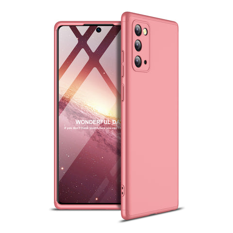 For Samsung Note 20/Note 20 Ultra/M31S Mobile Phone Cover 360 Degree Full Protection Phone Case Rose gold