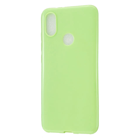 For Redmi 6/6A/6 Pro Cellphone Case Simple Profile Soft TPU Ultra Light Anti-Scratch Phone Cover Fluorescent green