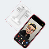 Telescopic Folding Mobile Phone Bracket Aluminum Alloy Flat Universal Tablet Desktop Stand black