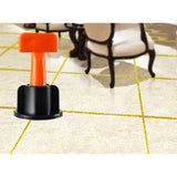 Flooring Wall Tile Leveling System Leveler Plastic Clip Locator Spacers Plier 50pcs