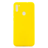 For Samsung A01/ A11/A21/A41/A51/A71/A81/A91 Mobile Phone Case Lovely Candy Color Matte TPU Anti-scratch Non-slip Protective Cover Back Case 3 yellow