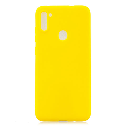 For Samsung A01/ A11/A21/A41/A51/A71/A81/A91 Mobile Phone Case Lovely Candy Color Matte TPU Anti-scratch Non-slip Protective Cover Back Case 3 yellow