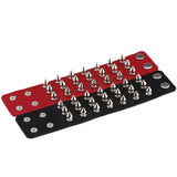 Gothic Delicate Cuspidal Spikes Rivet Leather Bracelets Punk Bracelet for Women Men  white